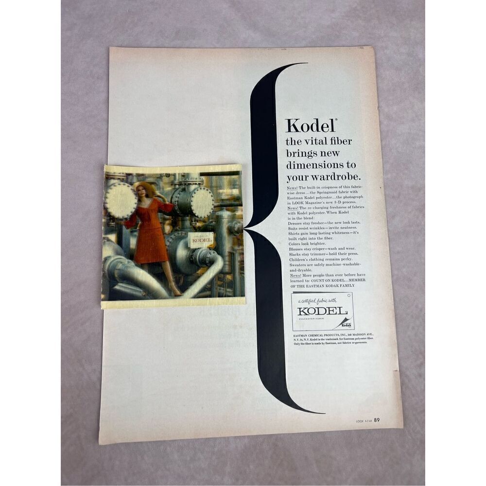 Vintage Print Advertisement Ad 1963 Kodak Print